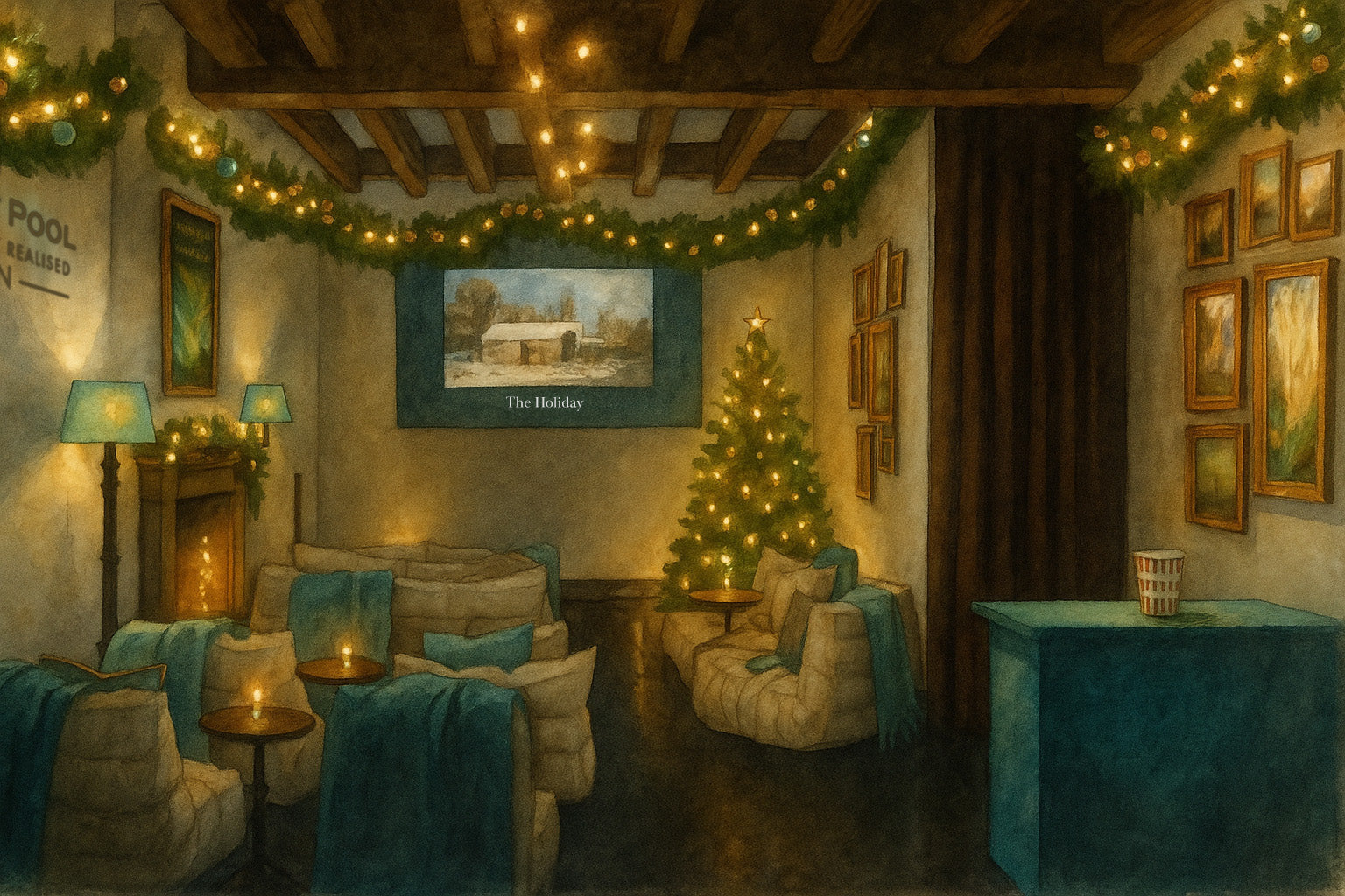 Winter Townhouse Soho, London Secret Cinema: The Holiday