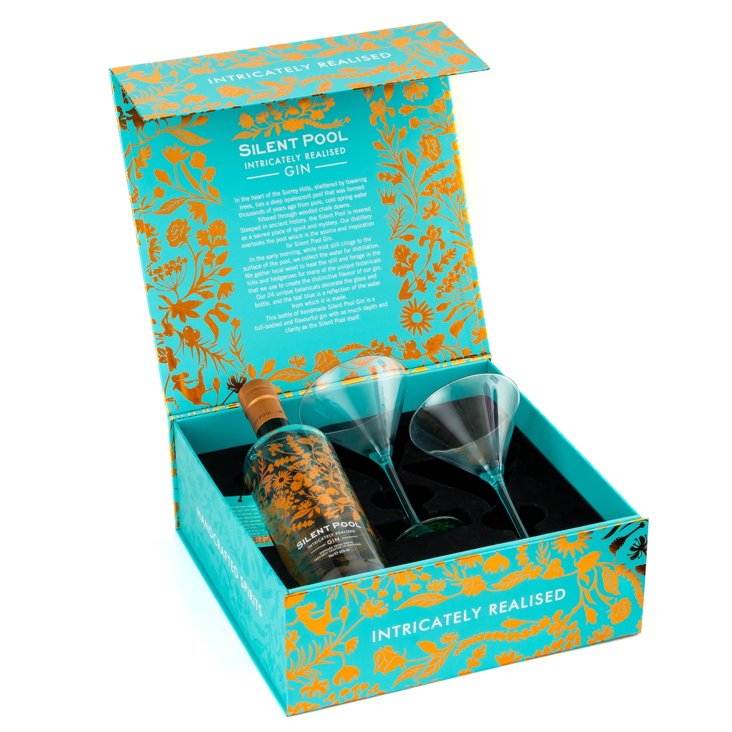 Silent Pool Gin and Martini Glasses Gift Set