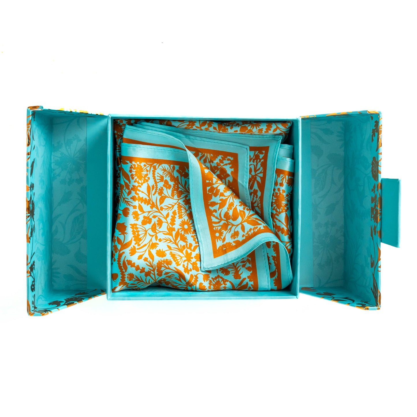 Silent Pool Gin Silk Scarf & Miniature Gift Set