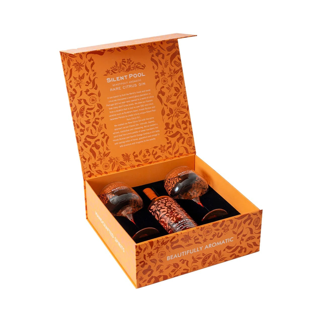 Silent Pool Rare Citrus Gin and Copa Glasses Gift Set