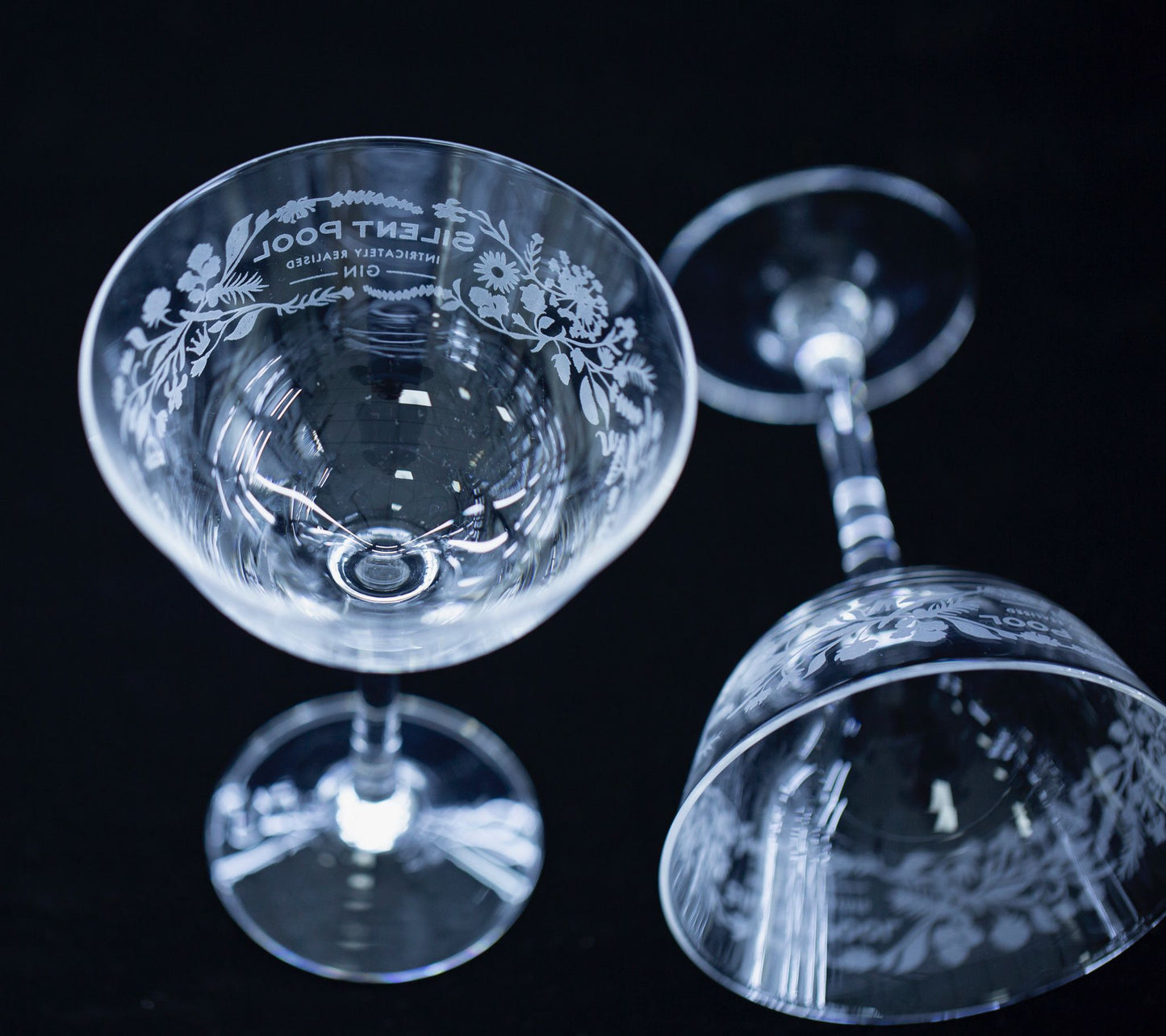 Silent Pool Nick & Nora Glass Set of 2