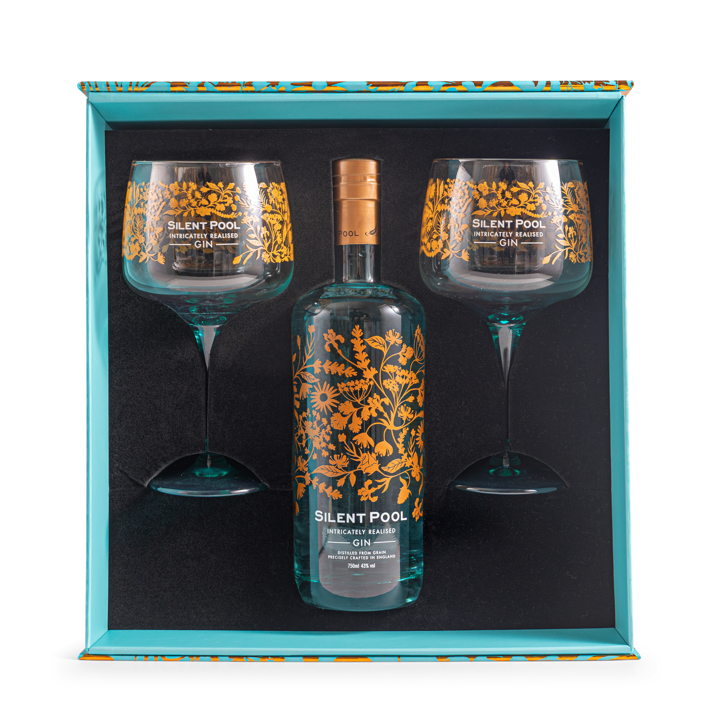 Silent Pool Gin and Copa Glasses Gift Set
