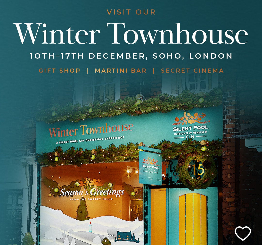 Load video: Step Inside the Winter Townhouse – Book Your Silent Pool Gin Christmas Experience