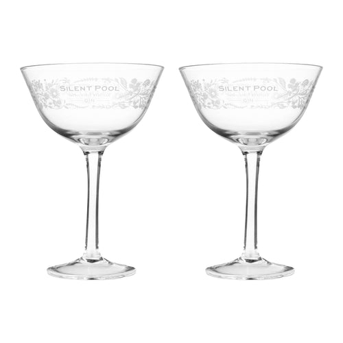 Silent Pool Nick & Nora Glass Set of 2