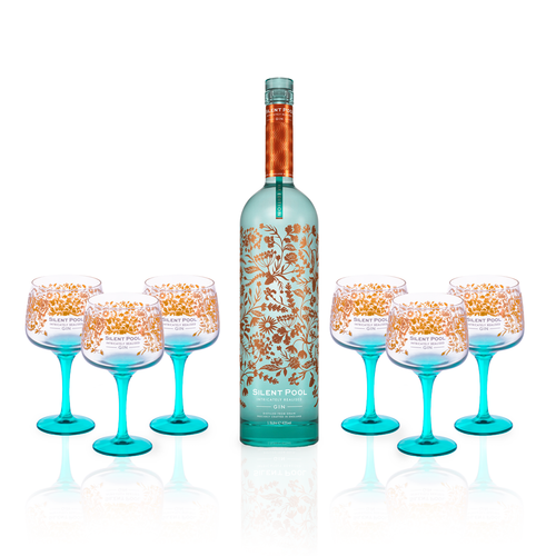 Silent Pool Gin Magnum 1.5L bottle & 6 Complimentary Silent Pool Gin Copa Glasses Offer